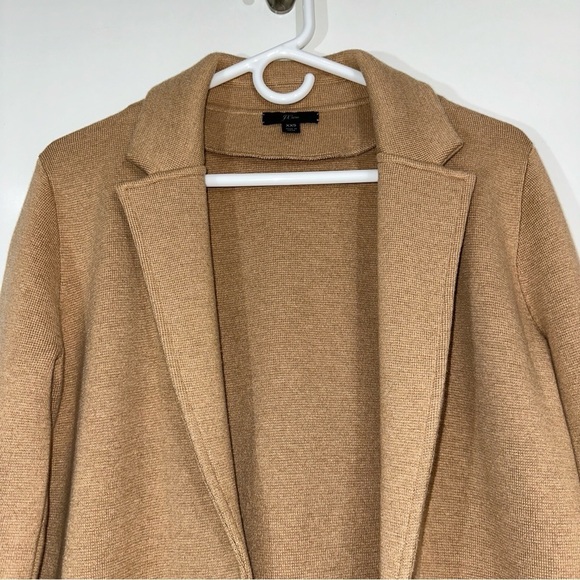 J Crew Sophie Camel Open Front Sweater Blazer - Picture 5 of 8